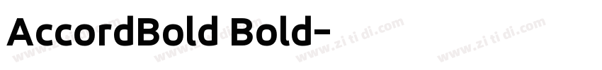 AccordBold Bold字体转换